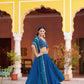Wine Fendi Silk Sequin Lehenga Set