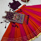 Wine Folk Shrug Lehenga