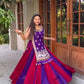 Wine Folk Shrug Lehenga