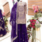 Wine Maroon Crunchy Silk Embroidered Kurti Palazzo Set for Wedding & Festive Wear