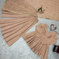 Wine Red Tabby Organza Kurti Plazzo Set with Golden Work