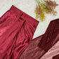 Wine Sequin Shrug Co-ord Set