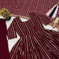 Wine Striped Sequin Anarkali