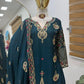 Yellow Chinon Silk Embroidered Sharara Suit with Dupatta – Heavy Sequence Work | Wedding & Festive Wear