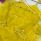 Yellow Daisy Thread-Work Suit