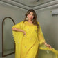 Yellow Daisy Thread-Work Suit