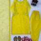 Yellow Daisy Thread-Work Suit