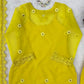 Yellow Daisy Thread-Work Suit