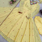 Yellow Floral Dot Anarkali