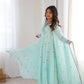 Yellow Floral Dot Anarkali
