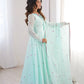 Yellow Floral Dot Anarkali