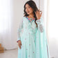 Yellow Floral Dot Anarkali