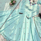 Yellow Floral Dot Anarkali