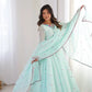 Yellow Floral Dot Anarkali