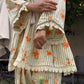 Yellow Striped Kurta Farshi Pant Set