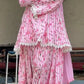 Yellow Striped Kurta Farshi Pant Set