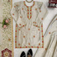 Zapan Satin Silk Sharara Set With Thread Work