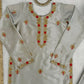 Zapan Satin Silk Sharara Set With Thread Work