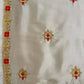 Zapan Satin Silk Sharara Set With Thread Work