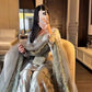 Zapan Satin Silk Sharara Set With Thread Work
