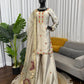 Zapan Satin Silk Sharara Set With Thread Work