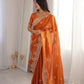 Zari Bordered Shimmer Saree