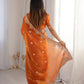 Zari Bordered Shimmer Saree