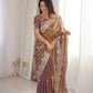 Zari Bordered Shimmer Saree