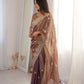 Zari Bordered Shimmer Saree