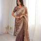 Zari Bordered Shimmer Saree