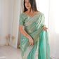 Zari Bordered Shimmer Saree