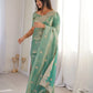 Zari Bordered Shimmer Saree