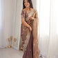Zari Bordered Shimmer Saree