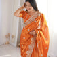 Zari Bordered Shimmer Saree