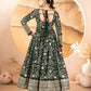 Zari Sequin Anarkali Gown