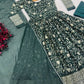 Zari Sequin Anarkali Gown