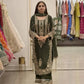 Zari Sequin Embroidered Palazzo Suit