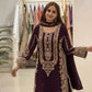 Zari Sequin Embroidered Palazzo Suit