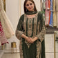 Zari Sequin Embroidered Palazzo Suit