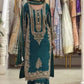 Zari Sequin Embroidered Palazzo Suit