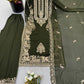 Zari Sequin Embroidered Palazzo Suit