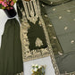 Zari Sequin Embroidered Palazzo Suit
