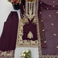 Zari Sequin Embroidered Palazzo Suit