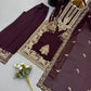 Zari Sequin Embroidered Palazzo Suit