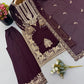Zari Sequin Embroidered Palazzo Suit