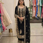 Zari Sequin Embroidered Palazzo Suit
