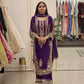 Zari Sequin Embroidered Palazzo Suit