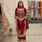 Zari Sequin Embroidered Palazzo Suit