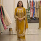 Zari Sequin Embroidered Palazzo Suit