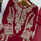 Zari Sequin Georgette Embroidered Palazzo Suit